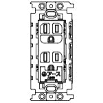 パナソニック フルカラー 埋込絶縁扉付接地ダブルコンセント アースターミナル付 取付枠付 15A 125V WN11524K