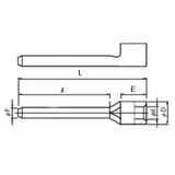 ニチフ 銅線用 裸圧着端子 (TC形) 棒形 絶縁キャップ付 TC2-13.5V-ST-C　100個入