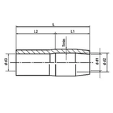 ニチフ 絶縁キャップ 適用端子:5.5ｍｍ2用 TIC-5.5 100個入 黒