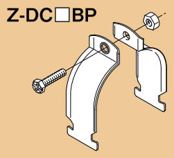 Z-DC63BP ネグロス 防水金属製可とう電線管用ダクタークリップ(溶融亜鉛めっき仕上げ) 10個