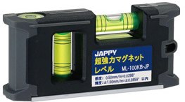 JAPPY（ジャッピ）因幡電機産業 ML-100KB-JP 超強力マグネットレベル 水平器