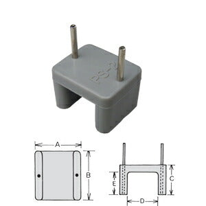 JAPPY（ジャッピー）因幡電機産業　ピンサドル　PS-5-JP 　VVFケーブル 2.0×3C , 2.6×3C 用　50個入