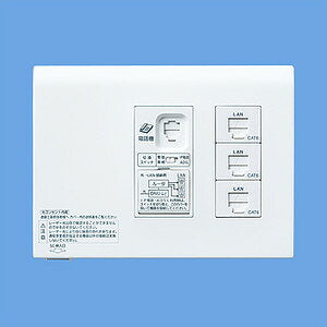 パナソニック 宅内LANパネル ひらいてねット+プラス WTF35865W