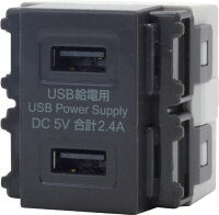 JAPPY（ジャッピー）因幡電機産業　USBコンセント　USB給電用コンセント　USB-R3701DG-JP　ダークグレー